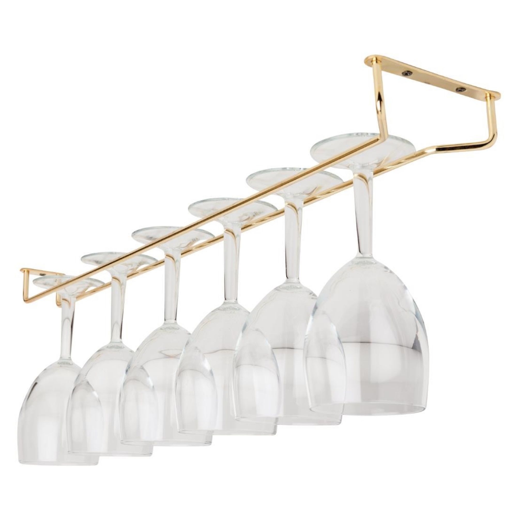 Picture of Beaumont Brass Wine Glass Rack 606mm