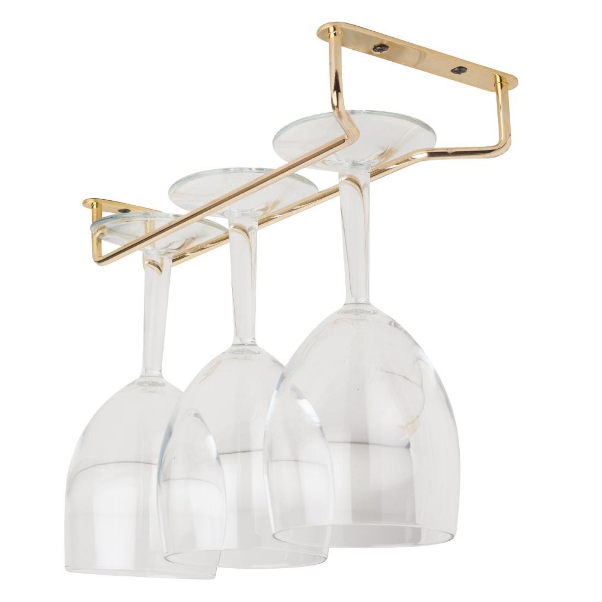 Picture of Beaumont Brass Wine Glass Rack 255mm