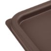 Picture of Hygiplas Square Food Storage Container Lid Brown Medium