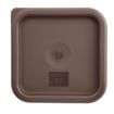 Picture of Hygiplas Square Food Storage Container Lid Brown Small