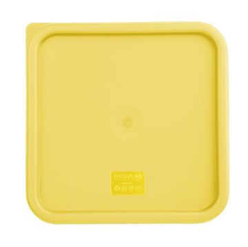 Picture of Hygiplas Square Food Storage Container Lid Yellow Large
