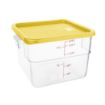 Picture of Hygiplas Square Food Storage Container Lid Yellow Large
