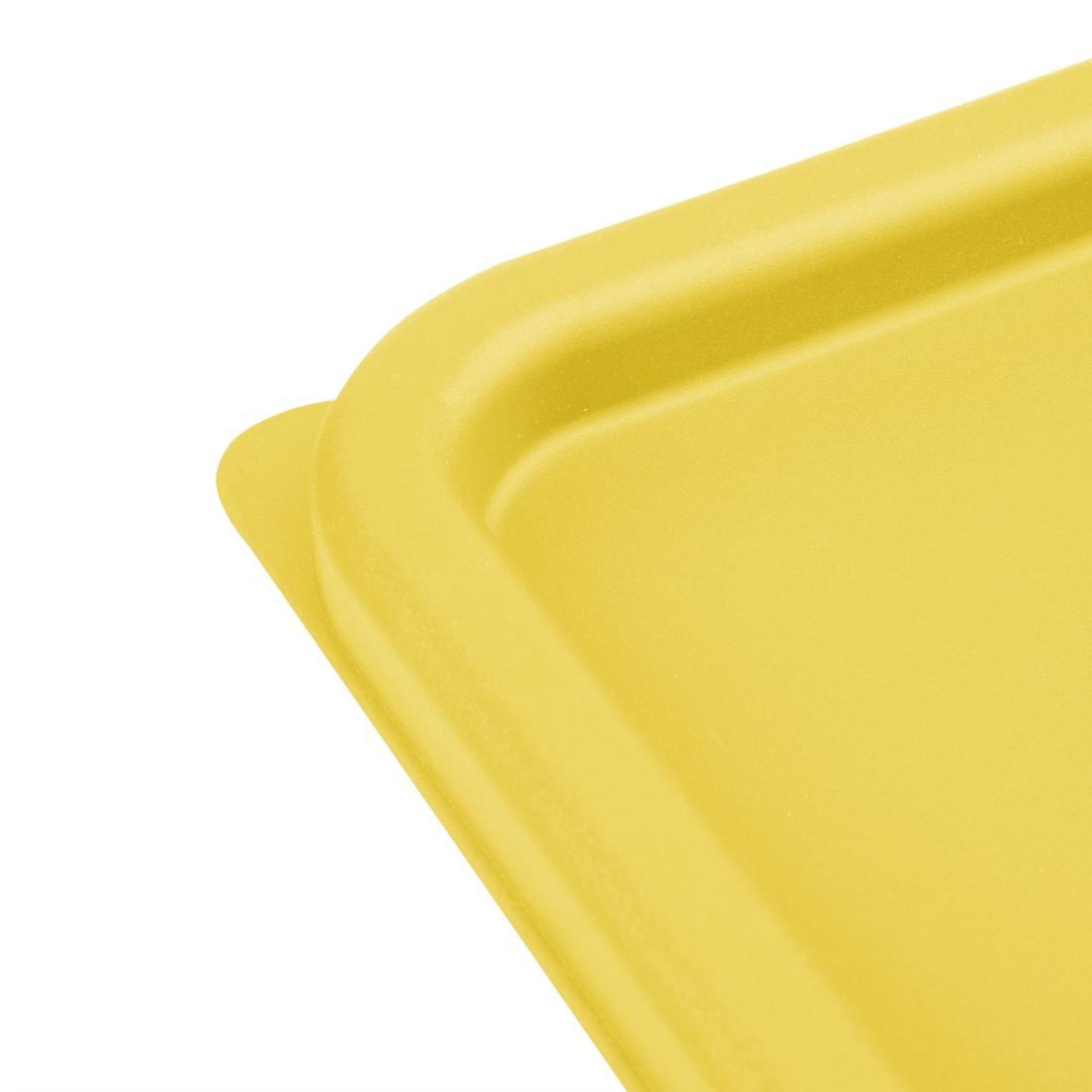 Picture of Hygiplas Square Food Storage Container Lid Yellow Large