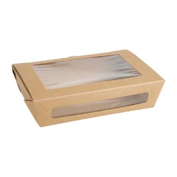 Picture of Fiesta Salad Box with PET Window 1200ml (150 Pack)