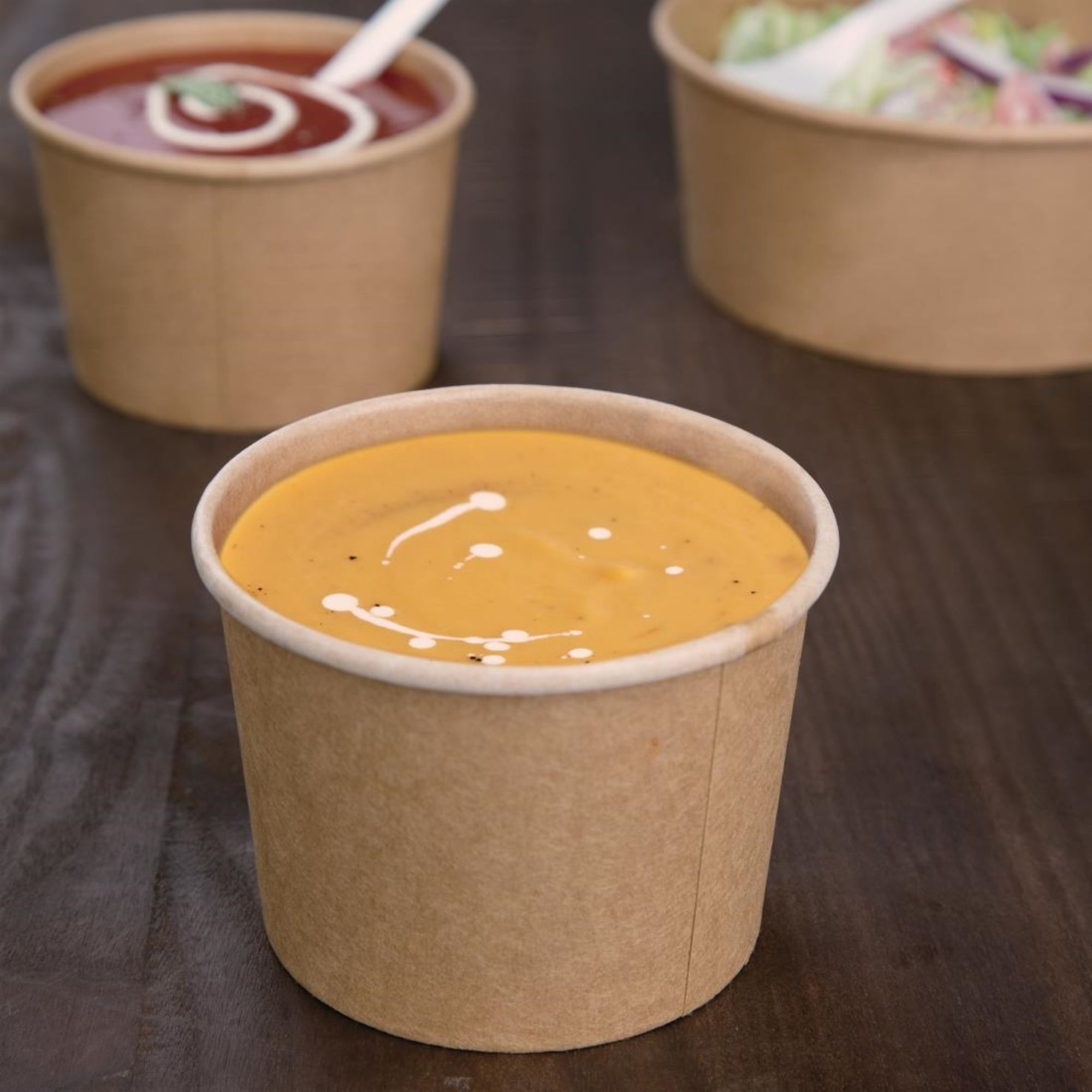 Picture of Fiesta Compostable Soup Containers 98mm 340ml / 12oz (500 Pack)