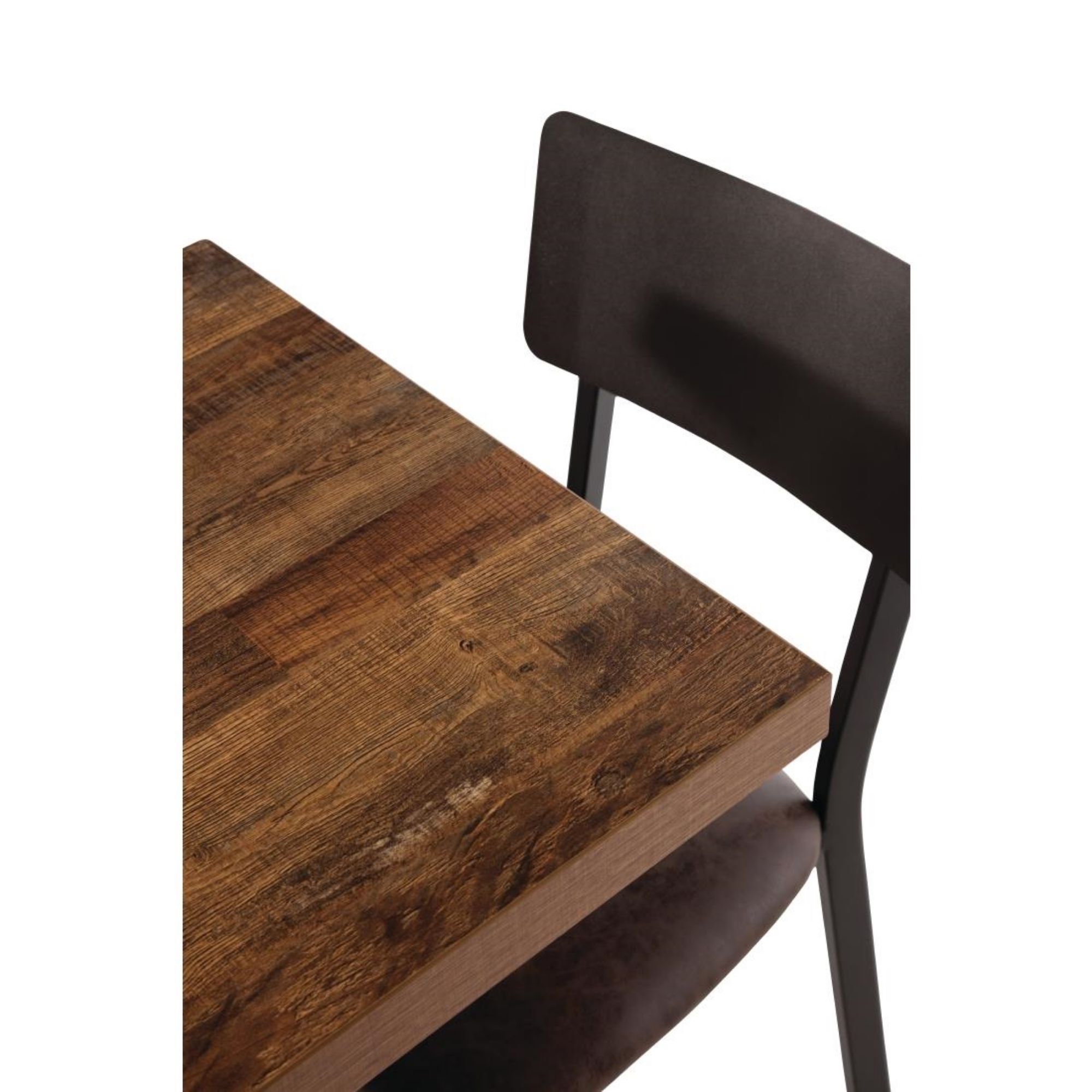 Picture of Bolero Pre-Drilled Square Table Top Urban Dark 700mm