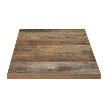 Picture of Bolero Pre-Drilled Square Table Top Urban Dark 600mm