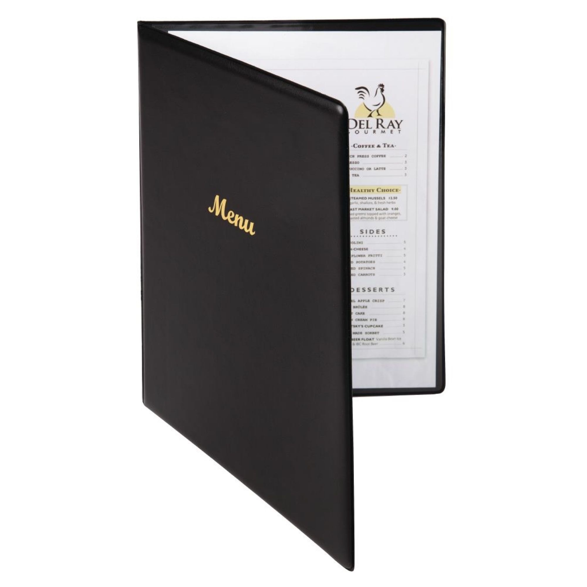 Picture of Olympia PVC Menu Cover Black A4