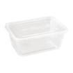 Picture of Fiesta Recyclable Plastic Microwavable Containers with Lid Large 1000ml (250 Pack)