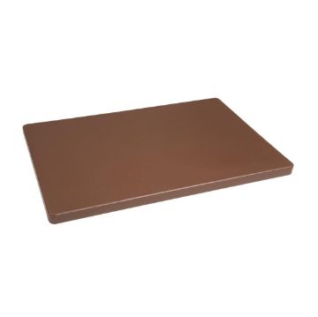Picture of Hygiplas Thick Low Density Brown Chopping Board 450x300x20mm