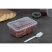 Picture of Fiesta Recyclable Plastic Microwavable Containers with Lid Large 1000ml (250 Pack)