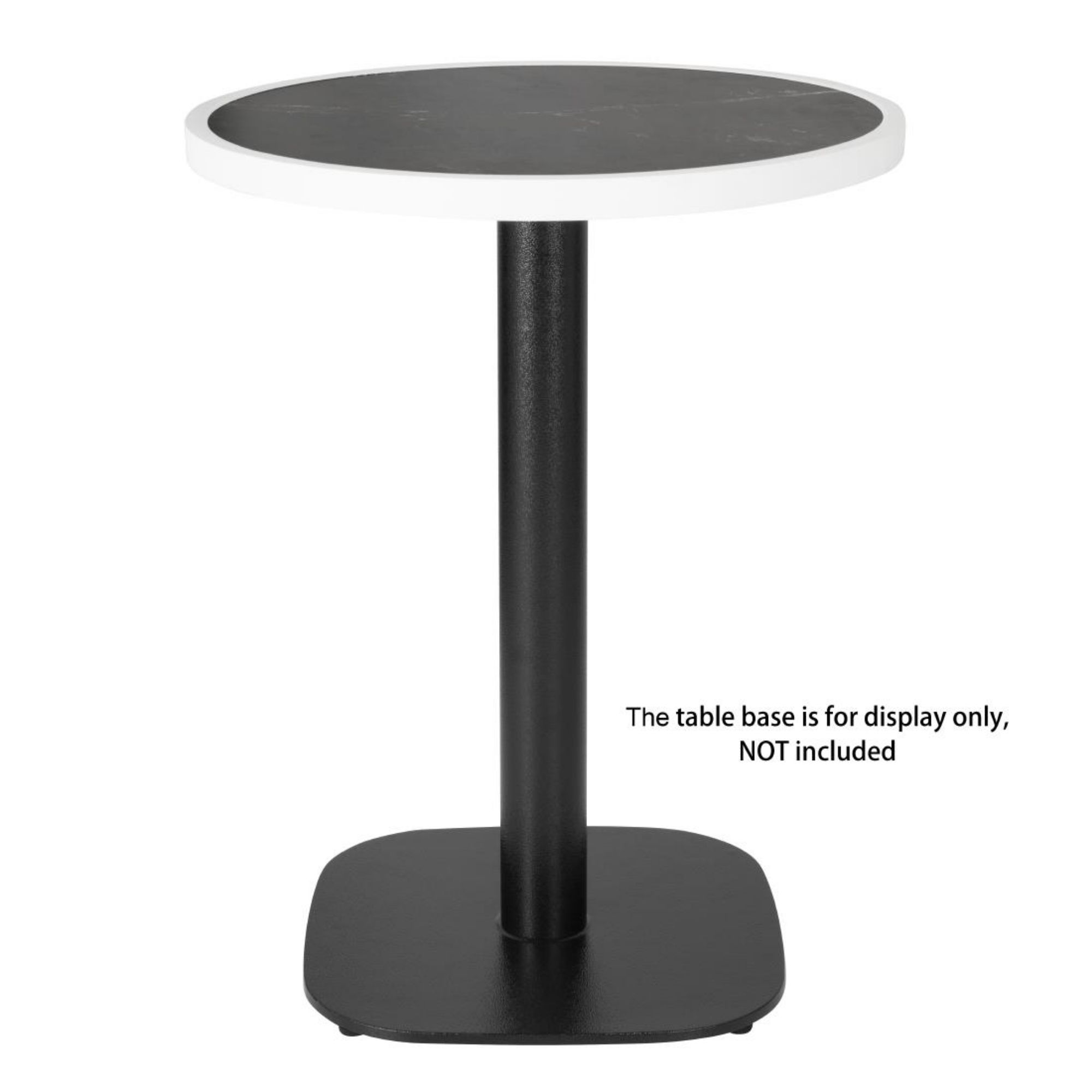 Picture of Bolero Fibre Glass Round Table Top Dark Granite Effect 580mm