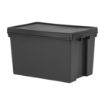 Picture of Wham Bam Recycled Storage Box & Lid Black 62Ltr