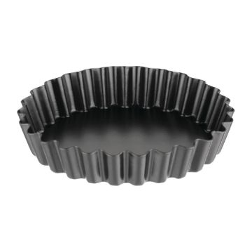 Picture of Vogue Non-Stick Mini Quiche Tin With Removable Base 100mm (3 pack)