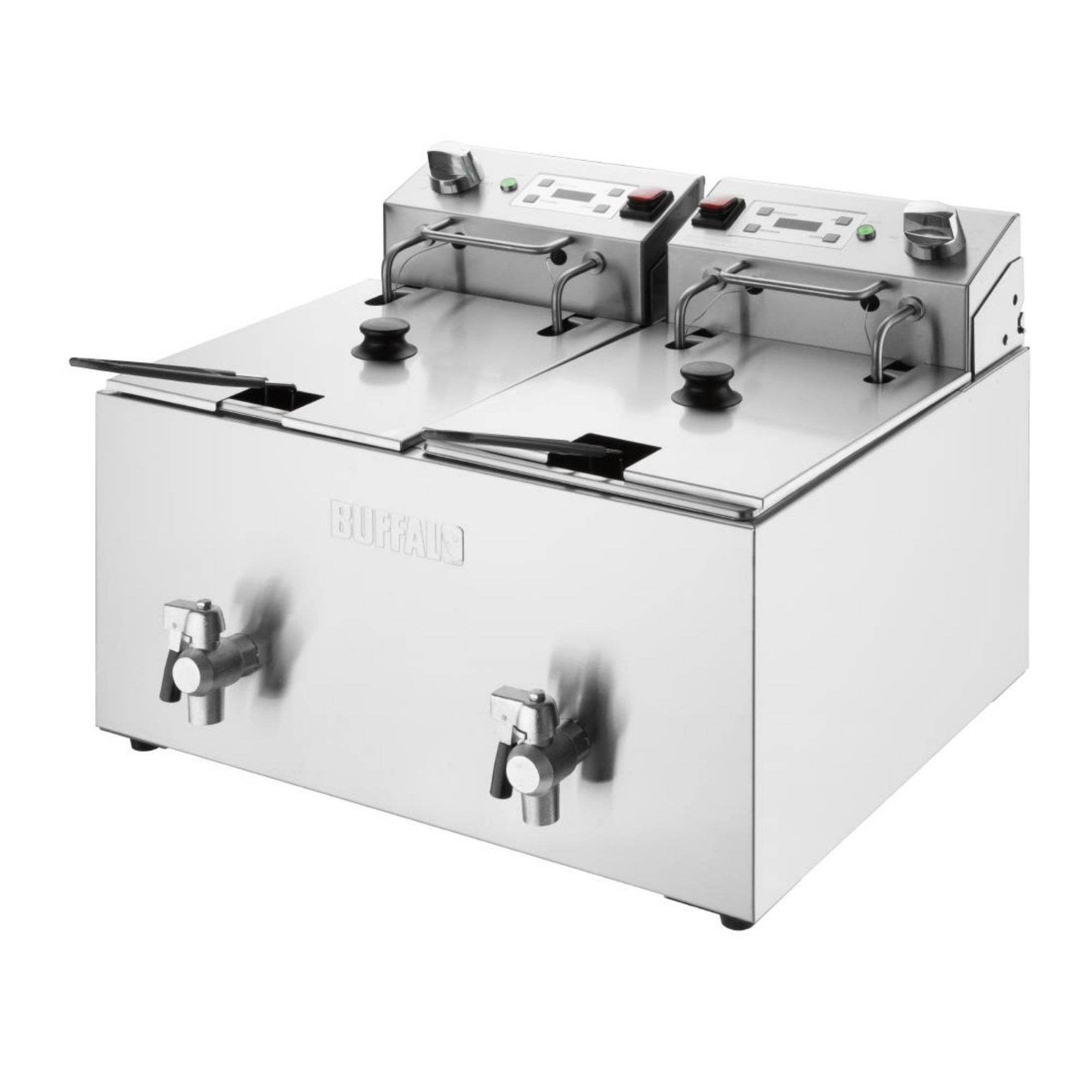 Picture of Buffalo Double Electric Fryer with Timer 2x8Ltr