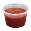 Picture of Fiesta Recyclable Plastic Microwavable Deli Pots 100ml (100 pack) - CT286