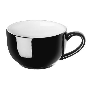 Picture of Olympia Cafe Cappuccino Cups Black 340ml (12 Pack)