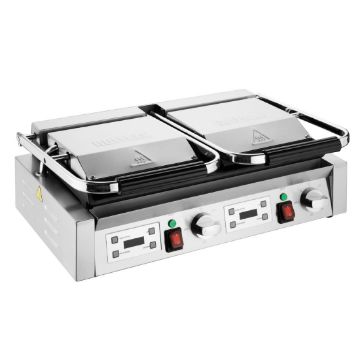 Picture of Buffalo Double Contact Grill Flat Base Ribbed Top Plate