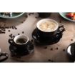 Picture of Olympia Cafe Cappuccino Cups Black 340ml (12 Pack)