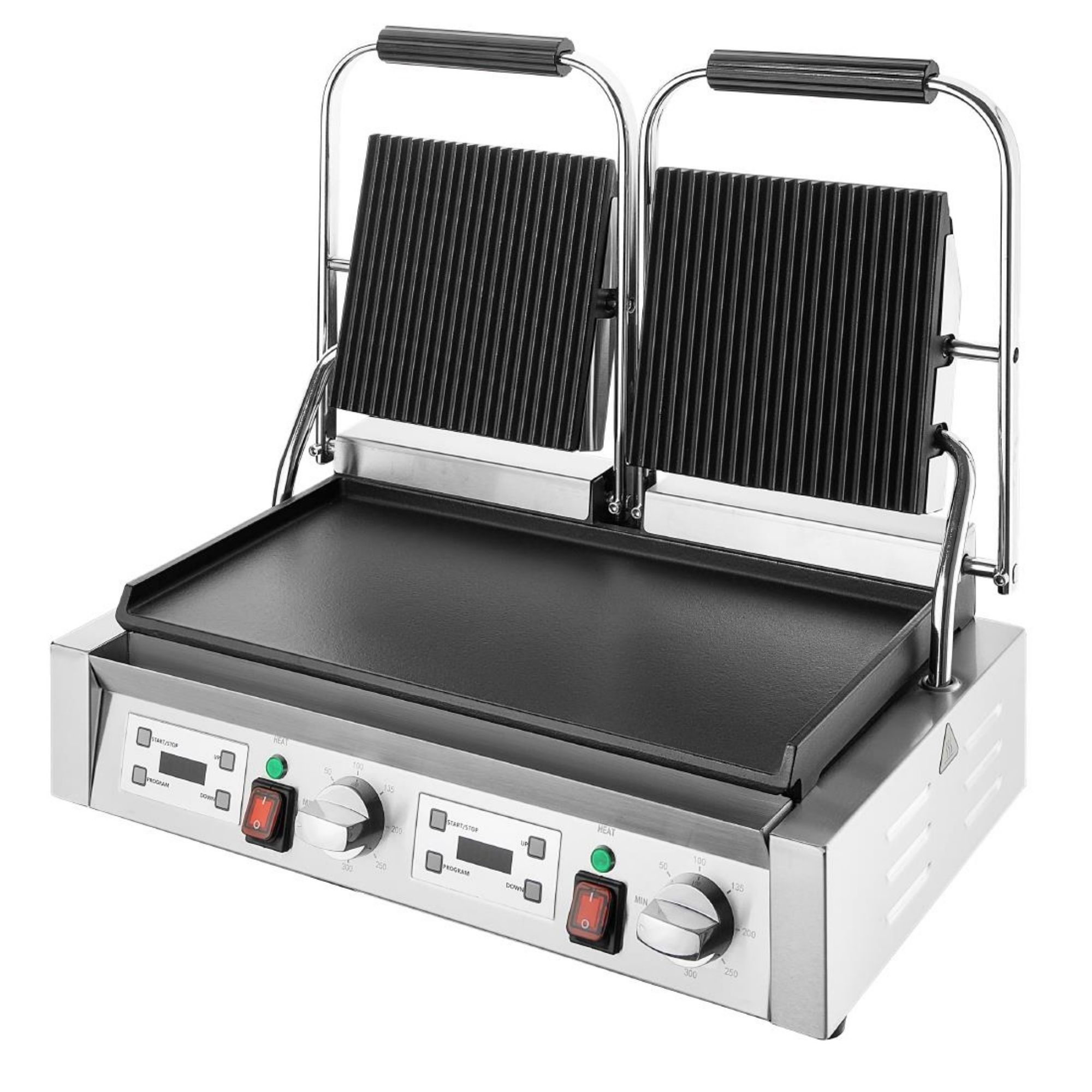 Picture of Buffalo Double Contact Grill Flat Base Ribbed Top Plate