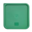 Picture of Hygiplas Polycarbonate Square Food Storage Container Lid Green Large