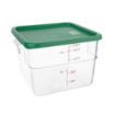 Picture of Hygiplas Polycarbonate Square Food Storage Container Lid Green Large