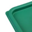 Picture of Hygiplas Polycarbonate Square Food Storage Container Lid Green Large