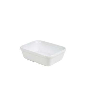 Picture of Genware Porcelain Rectangular Pie Dish 15.5x11.5cm/ 6 x 4.5" - Pack of 12