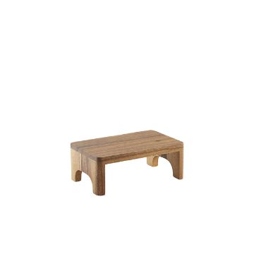 Picture of Genware Acacia Wood Buffet Riser GN 1/2 15cm (H)