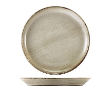 Picture of Terra Porcelain Grey Coupe Plate 27.5cm - Pack of 6