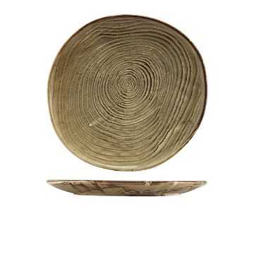 Picture of Terra Porcelain Grey Organic Plate 28.5cm - Pack of 6