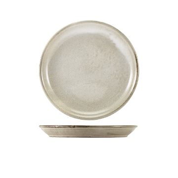Picture of Terra Porcelain Grey Coupe Plate 19cm - Pack of 6