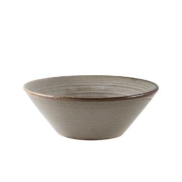 Picture of Terra Porcelain Grey Conical Bowl 14cm - Pack of 6