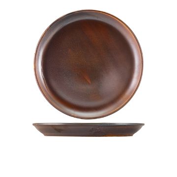 Picture of Terra Porcelain Rustic Copper Coupe Plate 27.5cm - Pack of 6