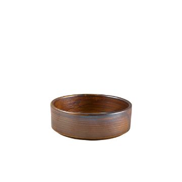 Picture of Terra Porcelain Rustic Copper Presentation Bowl 13cm - Pack of 6