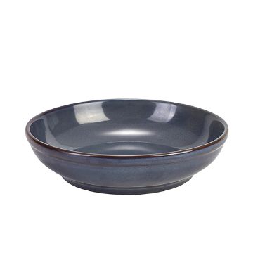 Picture of Rustic Stoneware Blue Coupe Bowl 23cm - Pack of 6