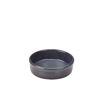Picture of Rustic Stoneware Blue Tapas Dish 13cm - Pack of 12