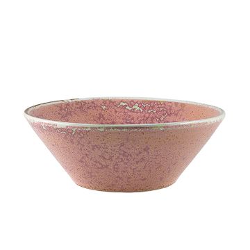 Picture of Terra Porcelain Rose Conical Bowl 16cm - Pack of 6