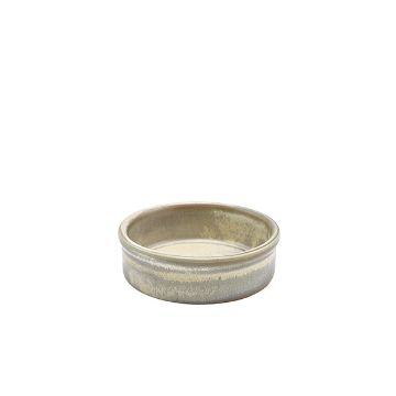 Picture of Terra Porcelain Matt Grey Tapas Dish 10cm - Pack of 12