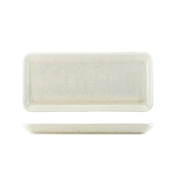 Picture of Terra Porcelain Pearl Narrow Rectangular Platter 31 x 14cm - Pack of 6