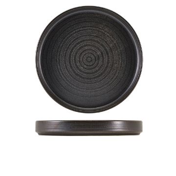 Picture of Terra Porcelain Black Presentation Plate 26cm - Pack of 6