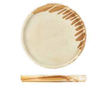 Picture of Roko Porcelain Sand Presentation Plate 28cm - Pack of 4