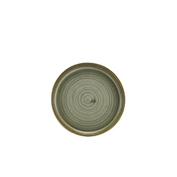 Picture of Terra Porcelain Matt Grey Low Presentation Plate 14cm - Pack of 12
