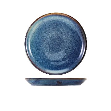 Picture of Terra Porcelain Aqua Blue Coupe Plate 19cm - Pack of 6