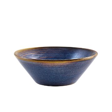 Picture of Terra Porcelain Aqua Blue Conical Bowl 14cm - Pack of 6