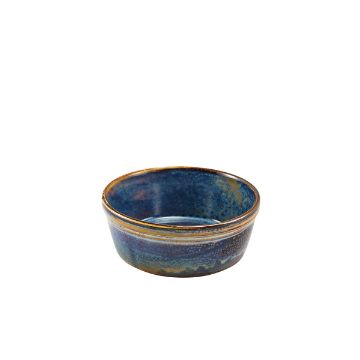 Picture of Terra Porcelain Aqua Blue Round Pie Dish 13.6cm - Pack of 6