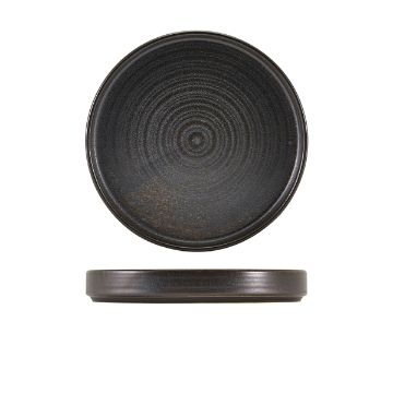 Picture of Terra Porcelain Black Presentation Plate 20.5cm - Pack of 6