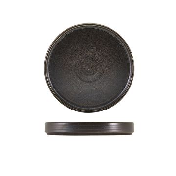 Picture of Terra Porcelain Black Presentation Plate 18cm - Pack of 6