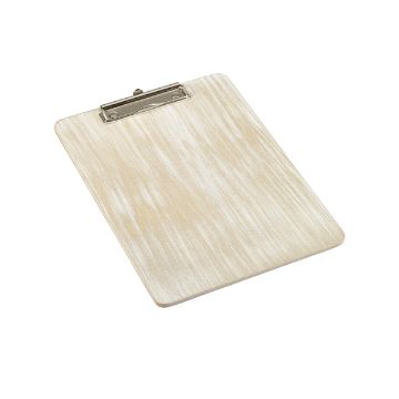Picture of White Wash Wooden Menu Clipboard A4 24x32x0.6cm