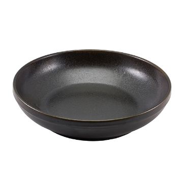 Picture of Terra Porcelain Black Coupe Bowl 27.5cm - Pack of 6